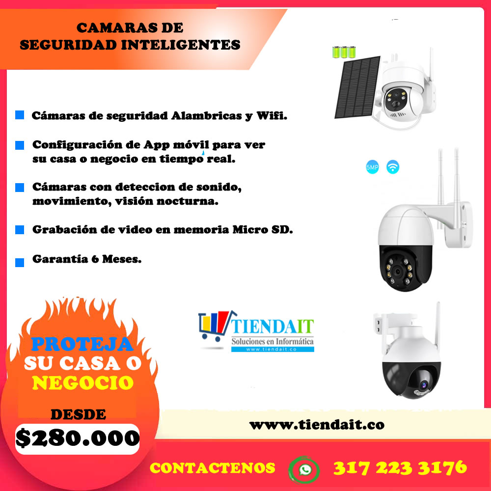 Camaras De Seguridad Inteligentes Con WIFI