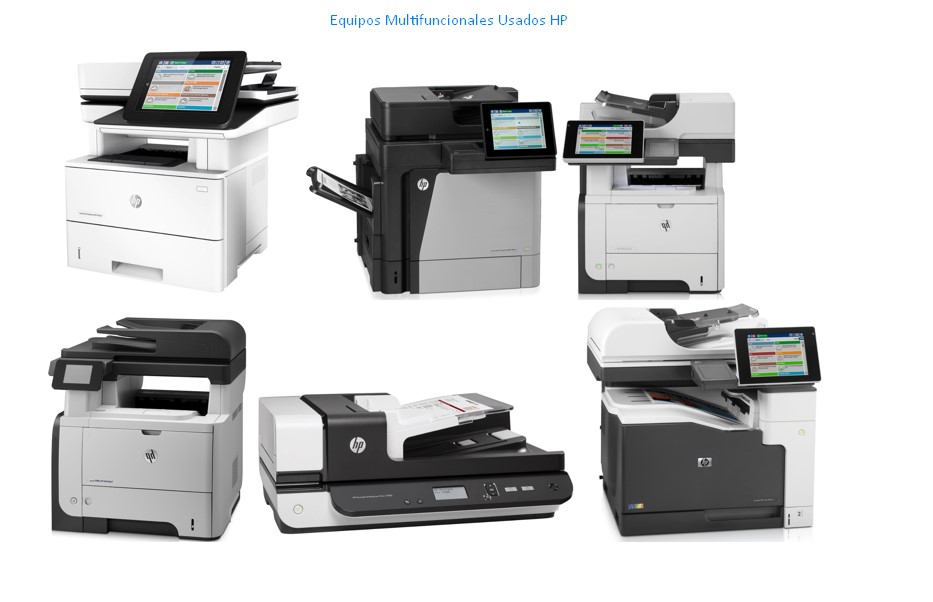 Venta Impresoras Multifuncionales Laser Usadas Corporativas hp
